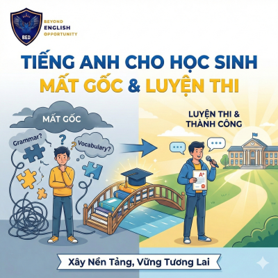 TIẾNG ANH CHO HỌC SINH MẤT GỐC & LUYỆN THI